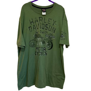 Harley-Davidson Motorcycles Green Wisconsin T-shirt sz XL